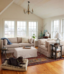 Sienna Multi Double Border Wool Hooked Rug