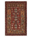 Sienna Multi Double Border Wool Hooked Rug