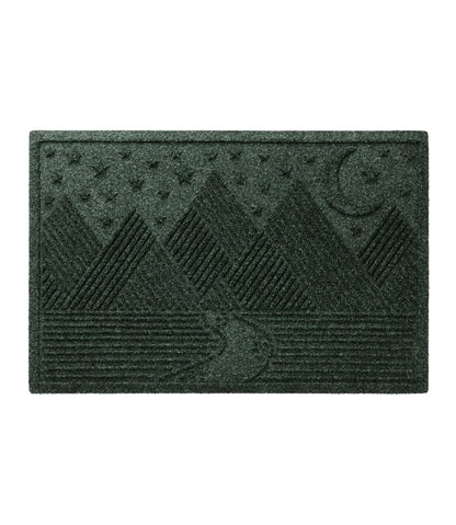 Everyspace Recycled Waterhog Doormat, Twilight Mountain Range