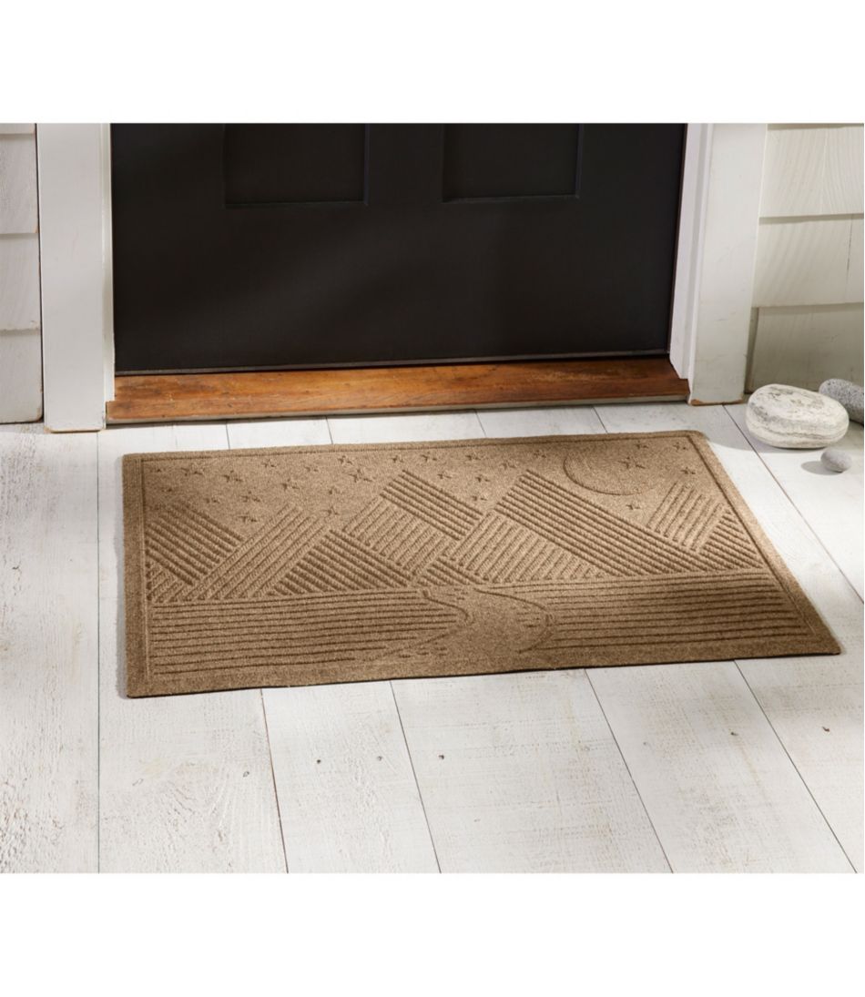 Everyspace Recycled Waterhog Doormat Twilight Mountain Range