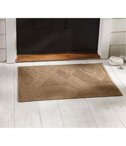 Everyspace Recycled Waterhog Doormat, Twilight Mountain Range