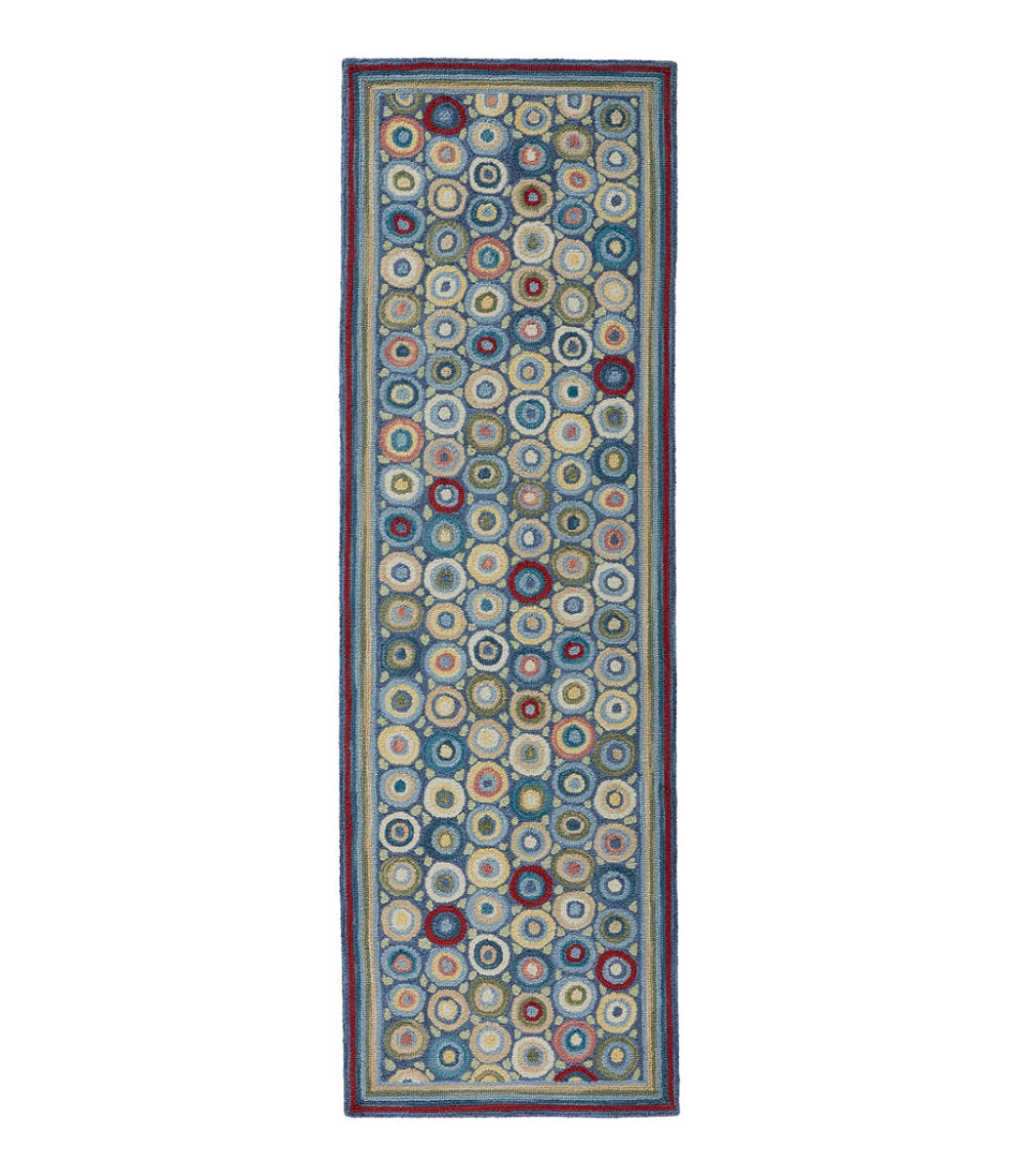 Coins Bean's Wool Hooked Runner