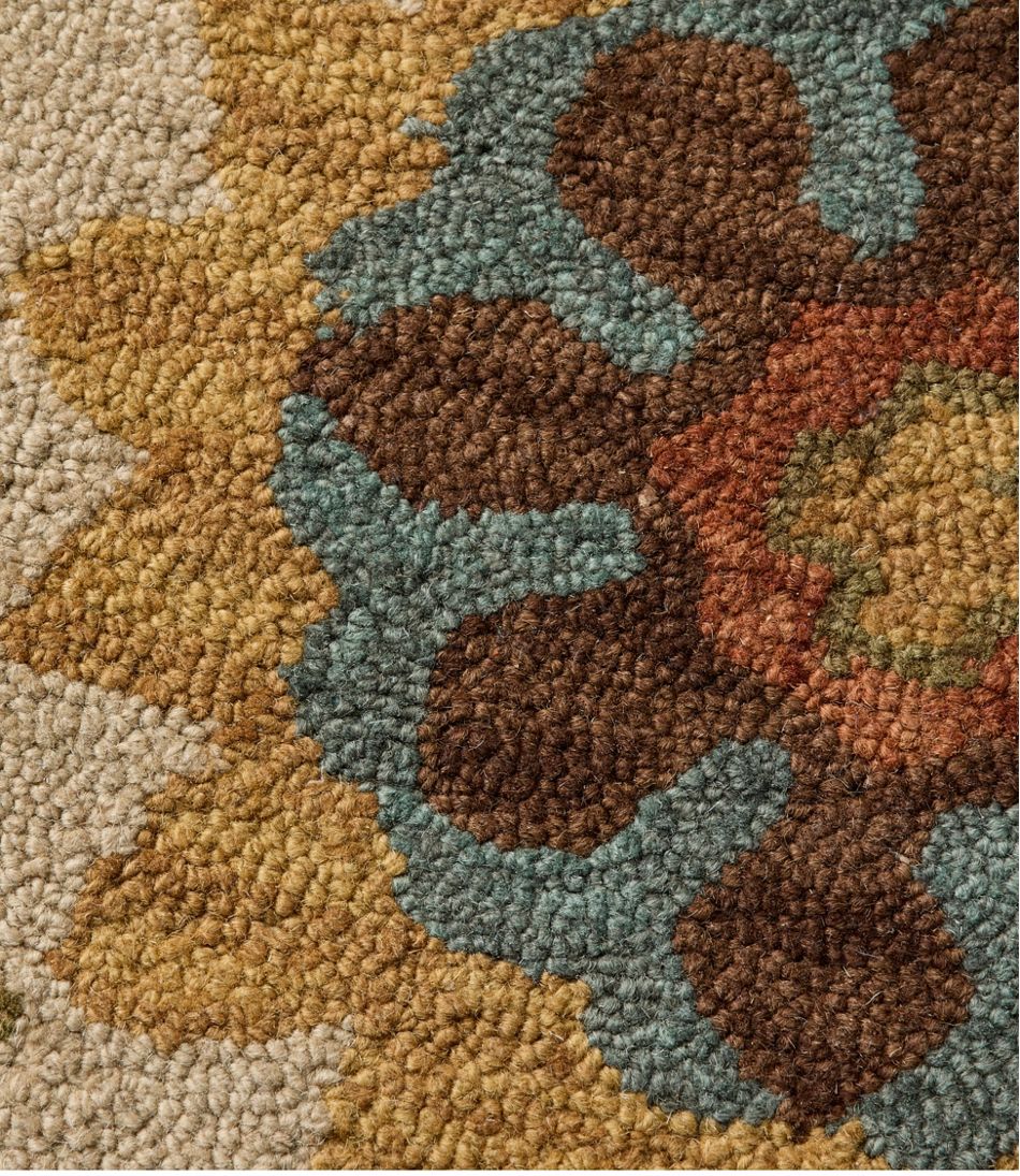 Woodland Wool Hooked Rug