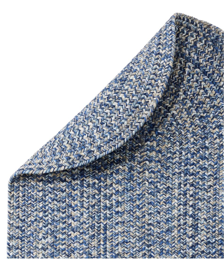 Concentric Pattern Oval All-Weather Braided Runner