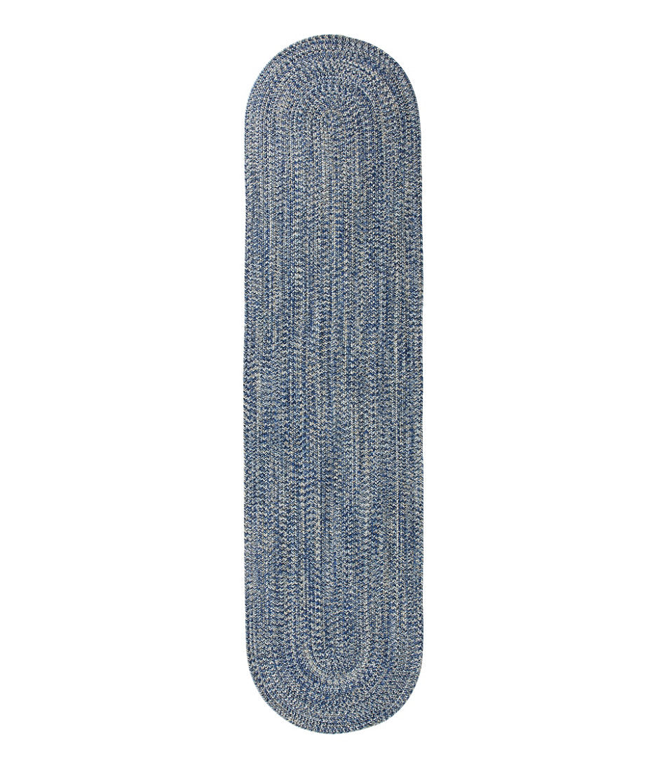 All-Weather Braided Runner Concentric Pattern Oval