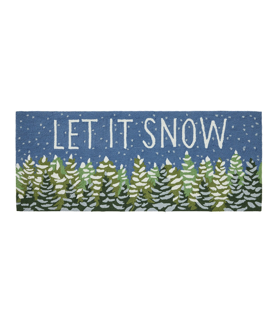 Frosted Trees Indoor/Outdoor Vacationland Runner