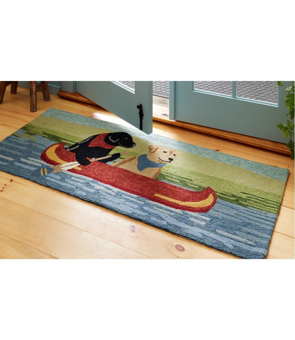 Indoor/Outdoor Vacationland Runner Dog Canoe