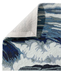 Ocean Waves Indoor/Outdoor Vacationland Rug