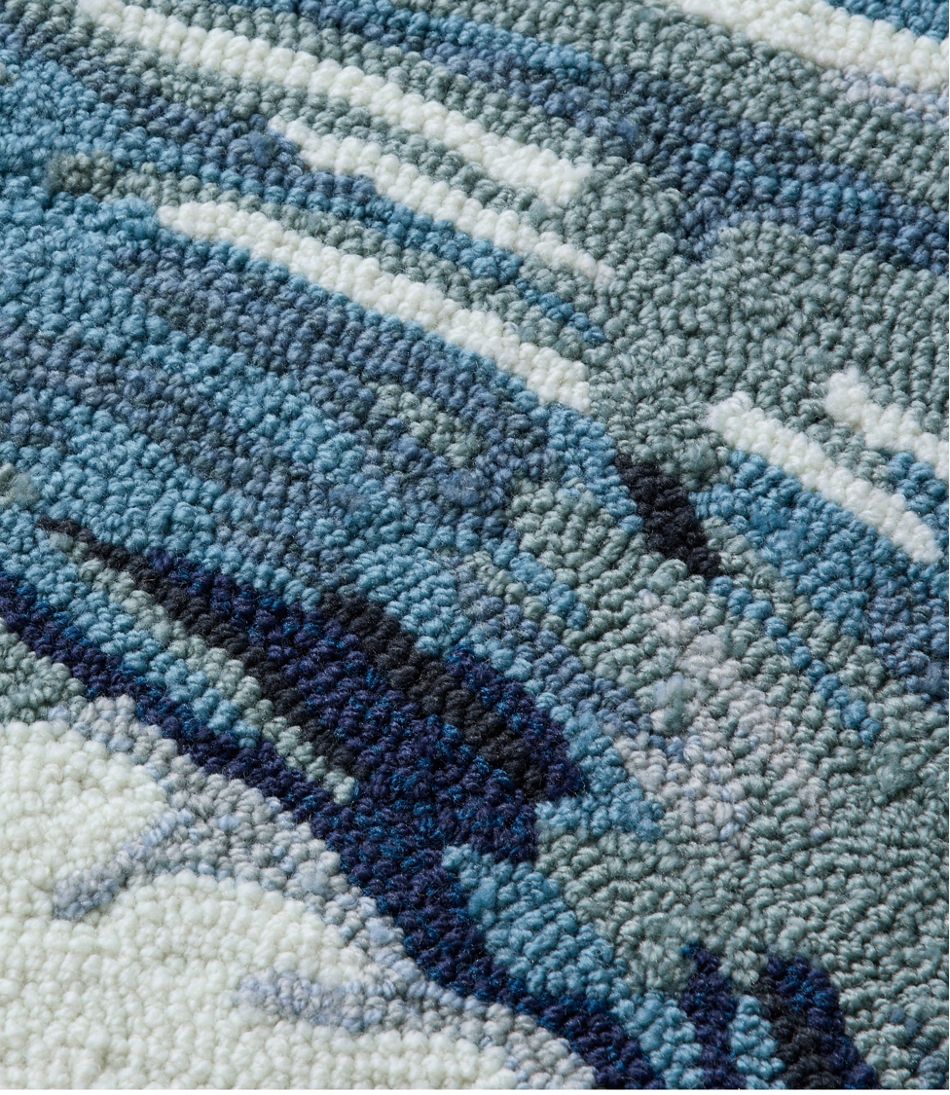 Ocean Waves Indoor/Outdoor Vacationland Rug