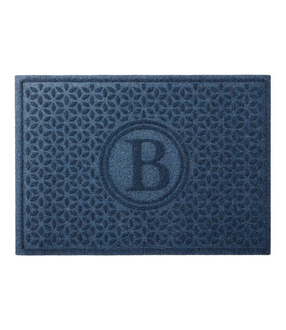 Heavyweight Recycled Waterhog Doormat, Blooming Circles, Personalized