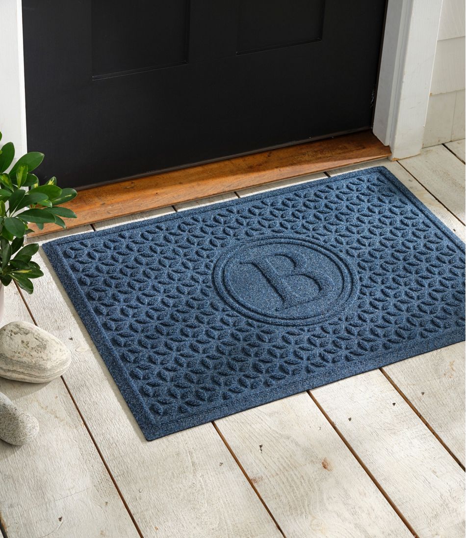 Blooming Circles Personalized Heavyweight Recycled Waterhog Doormat