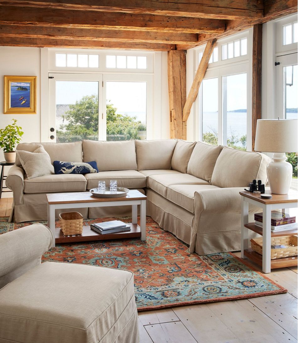 Single Border Terracotta Wool Tufted Rug