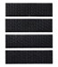 Stair Treads Set of Four Heavyweight Waterhog Mat Blooming Circles