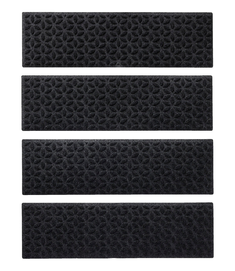 Stair Treads Set of Four Blooming Circles Heavyweight Waterhog Mat