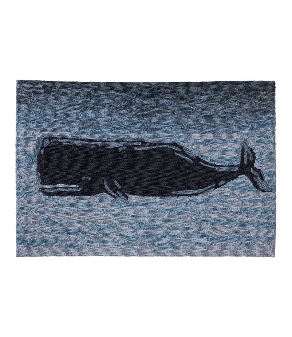 Coastal Whale Indoor/Outdoor Vacationland Rug