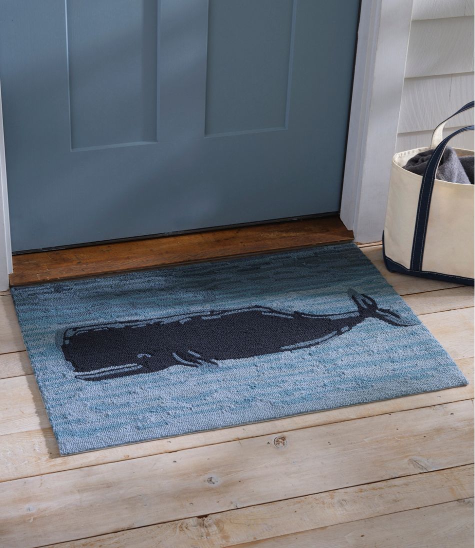 Coastal Whale Indoor/Outdoor Vacationland Rug