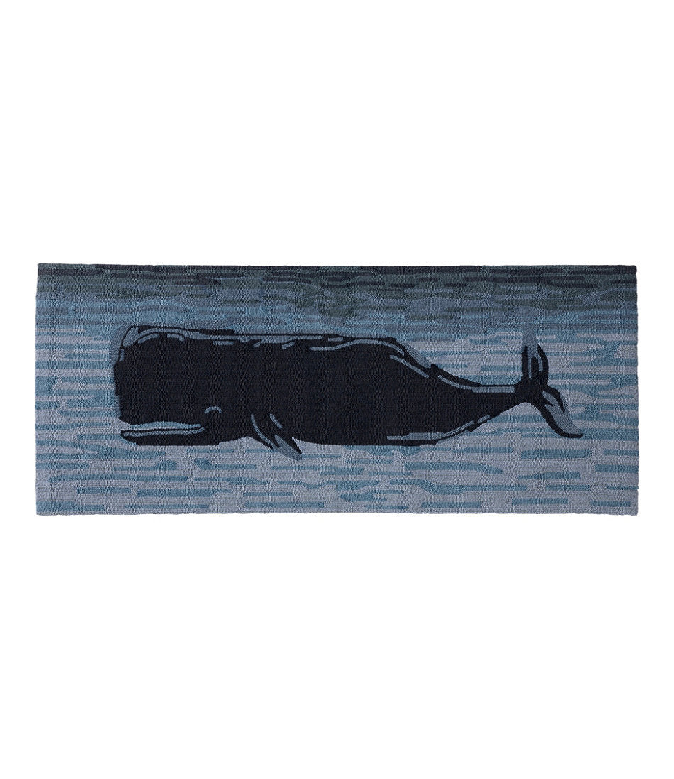 Coastal Whale Indoor/Outdoor Vacationland Runner