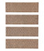 Stair Treads Set of Four Washable Waterhog Mat Honeycomb