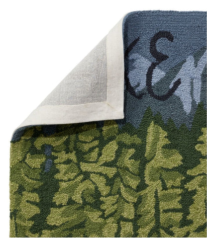 Indoor/Outdoor Vacationland Runner, Lakeside Mountain Scene