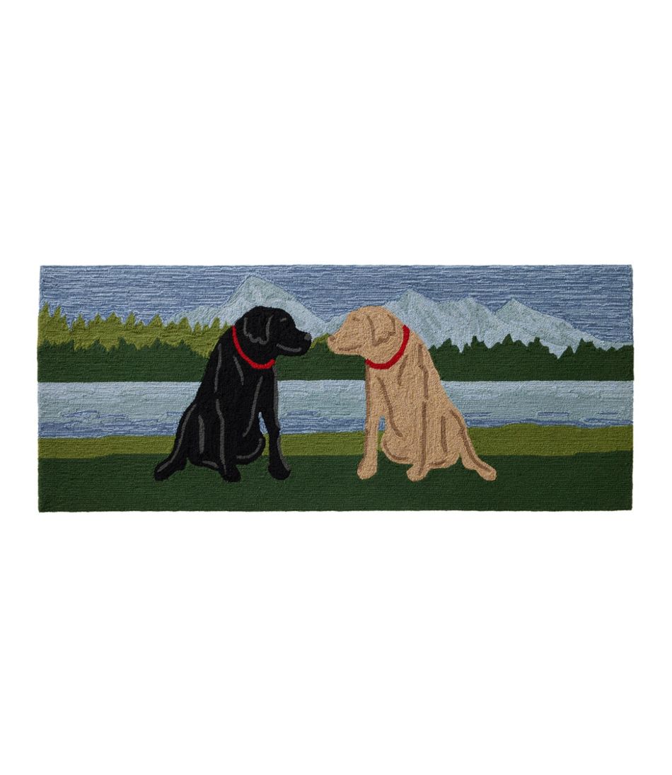 Indoor/Outdoor Vacationland Runner Mountain Dogs