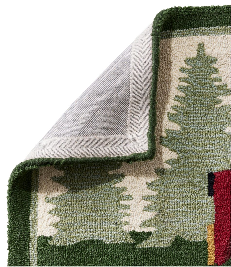 Dog Caravan Wool Hooked Novelty Runner