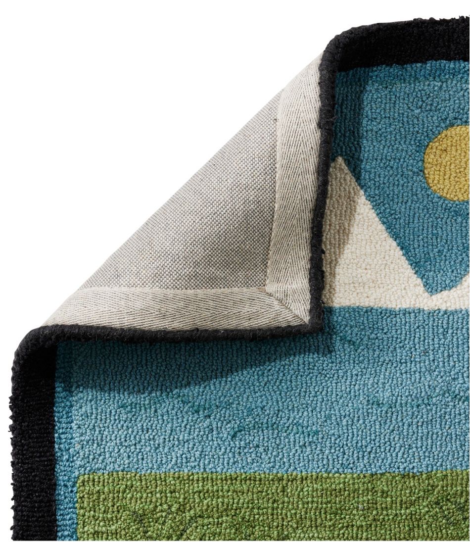 Wool Hooked Novelty Runner, Lakeside Labs