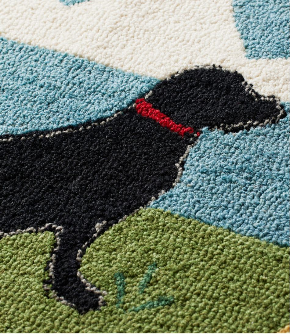 Lakeside Labs Wool Hooked Novelty Runner