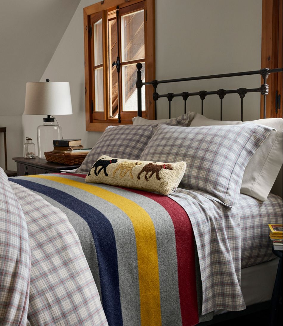 Wool Hooked Throw Pillow Lab Trio 8" x 24"