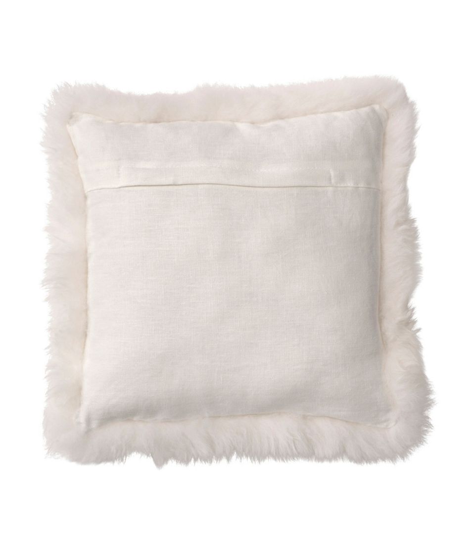 14" x 14" Sheepskin Throw Pillow