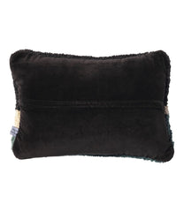 12" x 18" Wool Hooked Throw Pillow Winter Woods