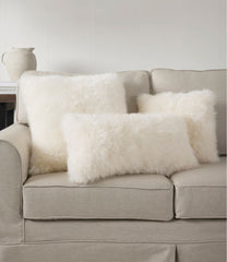 Sheepskin Throw Pillow 11" x 22"