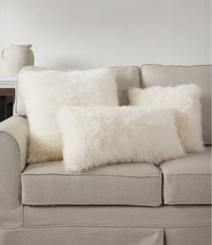 Sheepskin Throw Pillow, 20" x 20"
