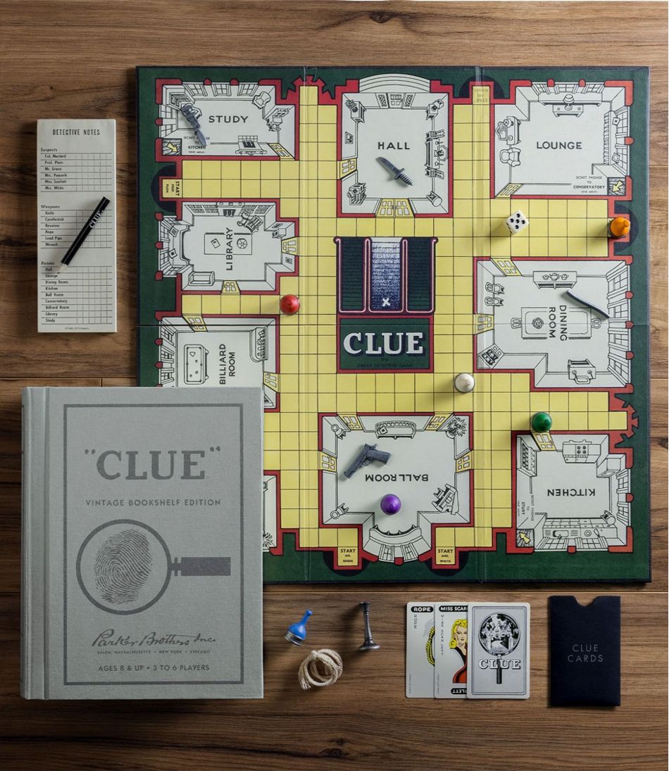 Clue Vintage Bookshelf Game