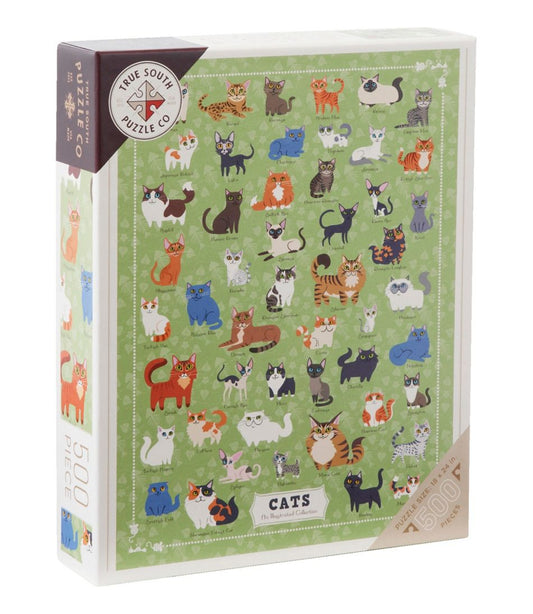 Illustrated Cats Puzzle, 500 Pieces