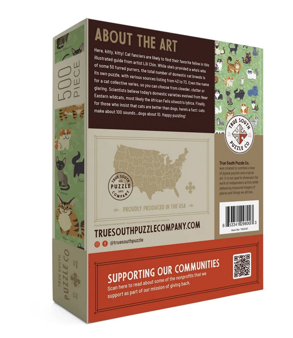 Illustrated Cats Puzzle 500 Pieces