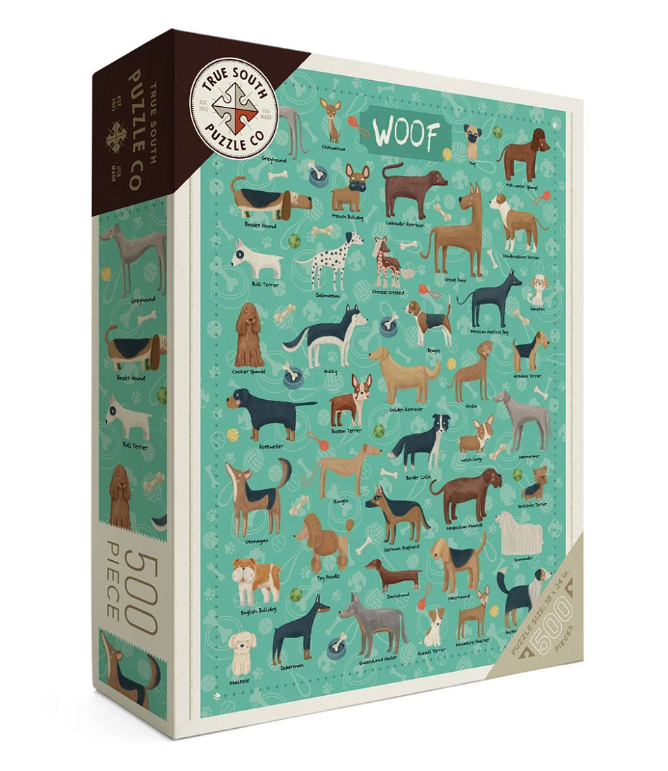 500 Pieces Woof Dogs Puzzle