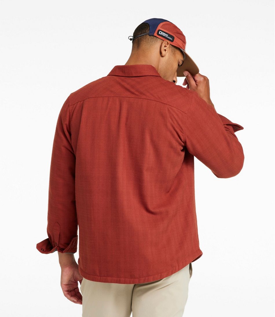 Men's Katahdin Performance Flannel Shirt-Jacket Hi-Pile Fleece-Lined Solid