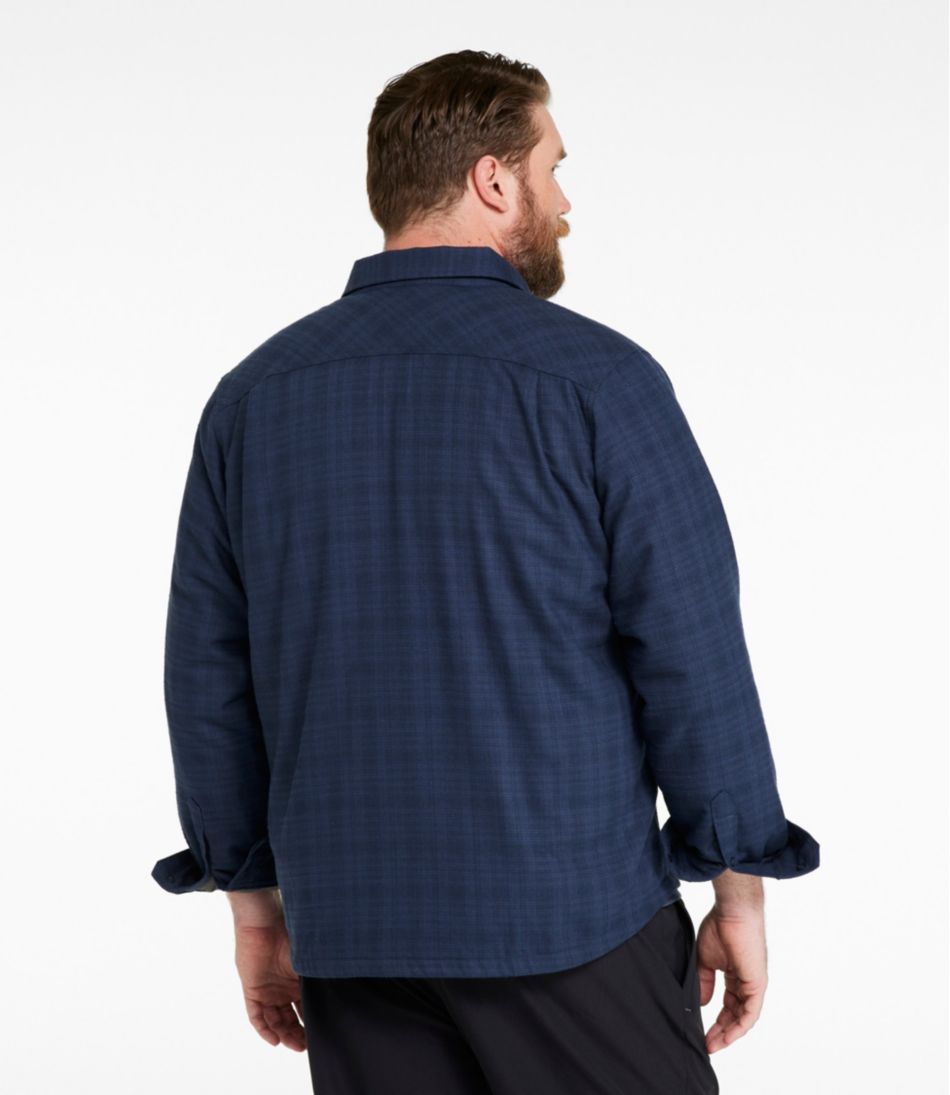 Men's Katahdin Performance Flannel Shirt-Jacket Hi-Pile Fleece-Lined Solid