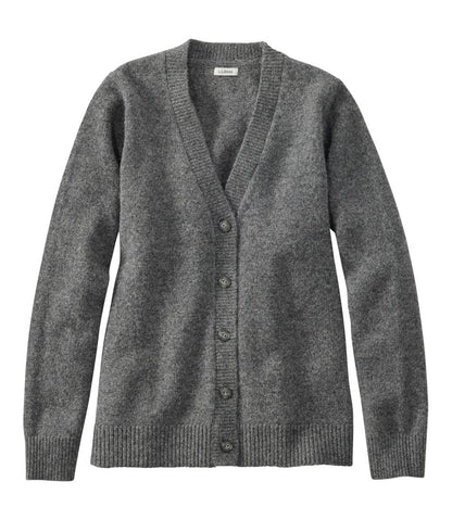 Women's Bean's Classic Ragg Wool Sweater, Button-Front Cardigan