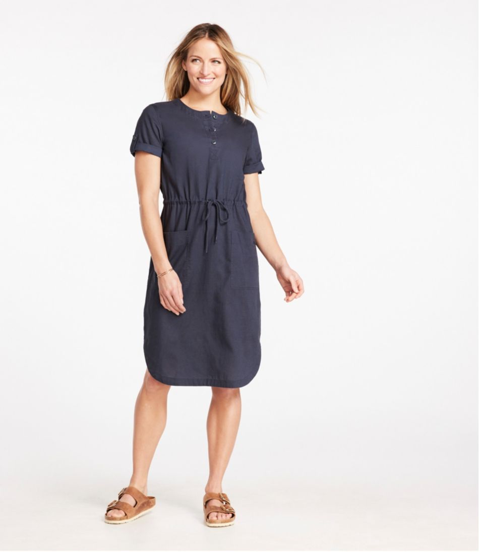 Women's Signature Tencel Linen Blend Woven Dress