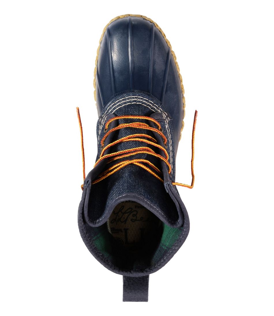 Women's Bean Boots 8" Denim Insulated Flannel-Lined