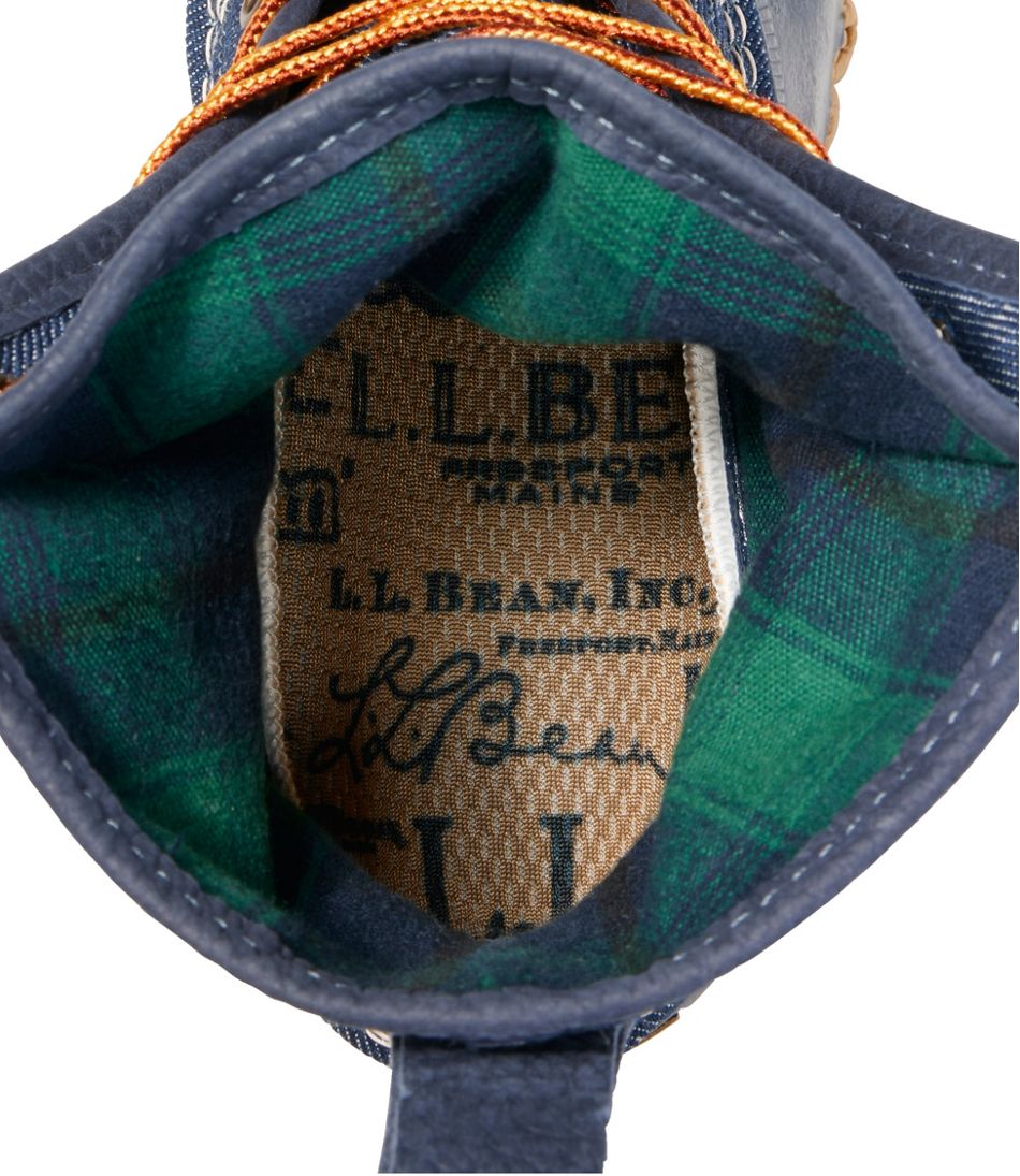 Women's Bean Boots 8" Denim Insulated Flannel-Lined