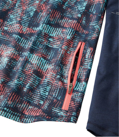 Women's Comfort Cycling Jersey, Long-Sleeve Print