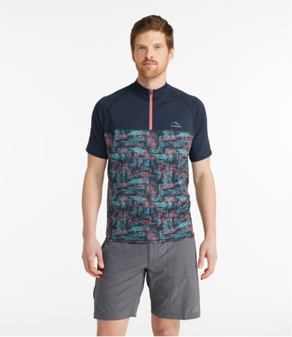 Men's Comfort Cycling Jersey Short-Sleeve Print