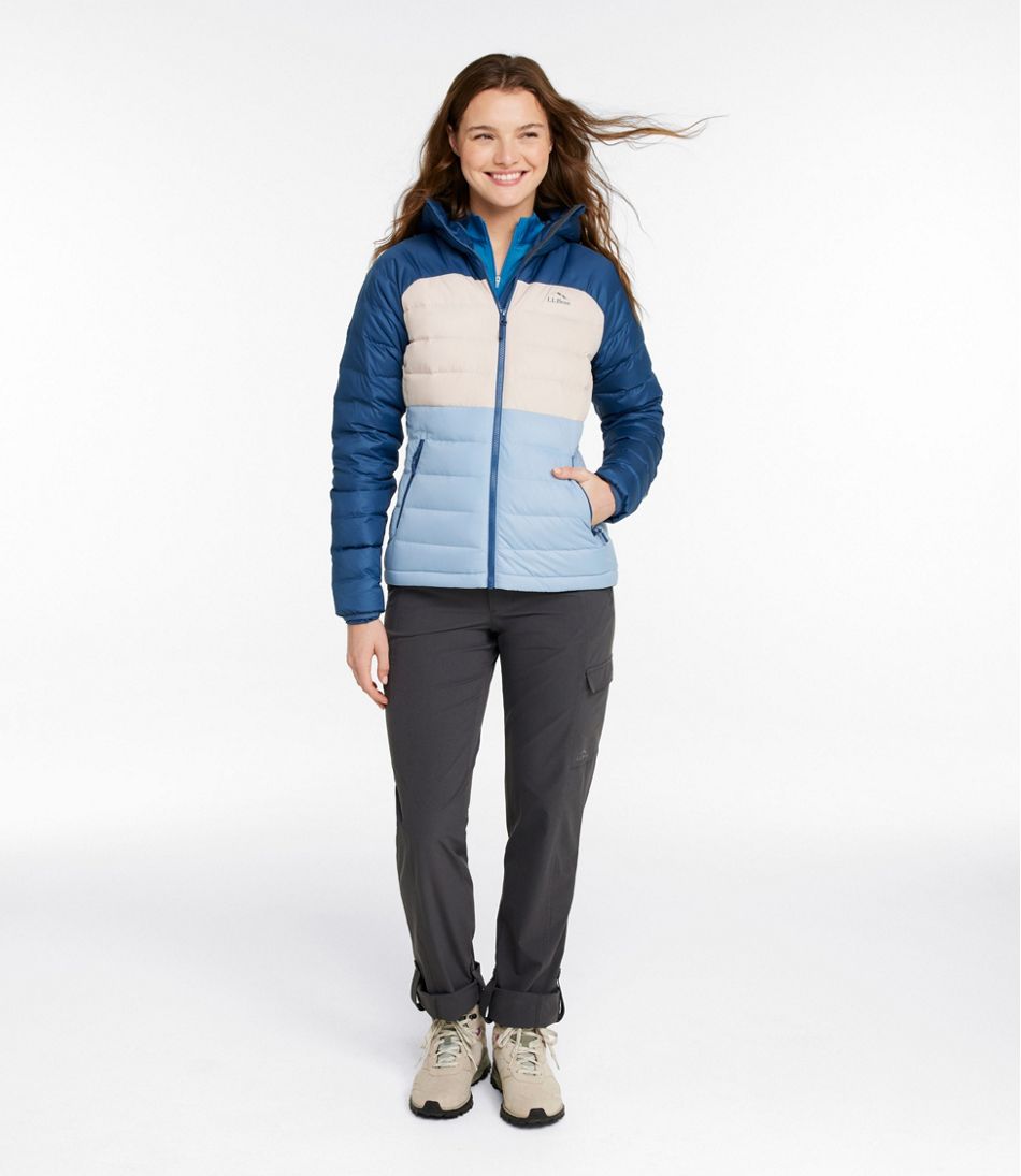 Colorblock Women's Bean's Down Hooded Jacket