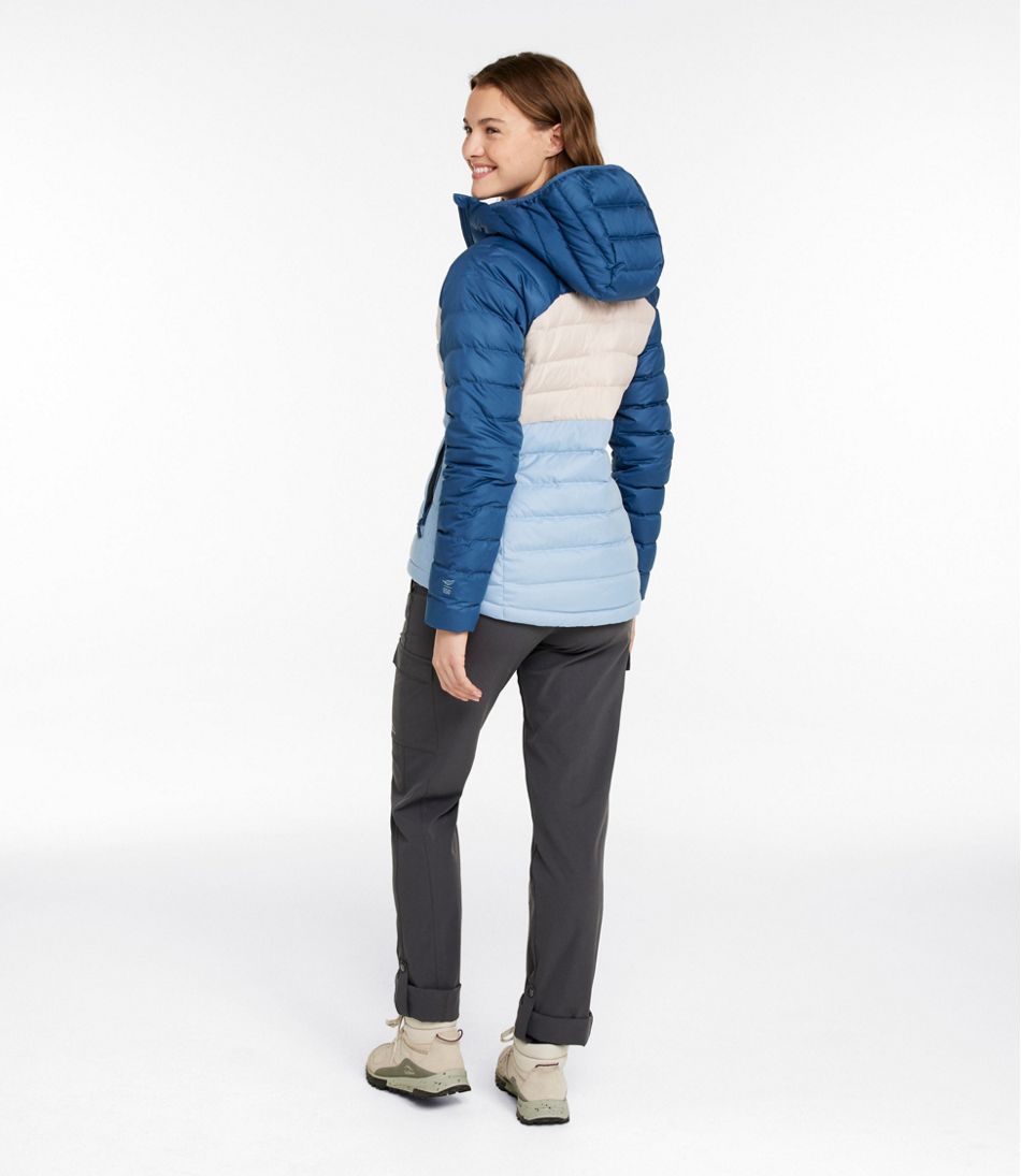 Colorblock Women's Bean's Down Hooded Jacket