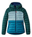 Colorblock Women's Bean's Down Hooded Jacket