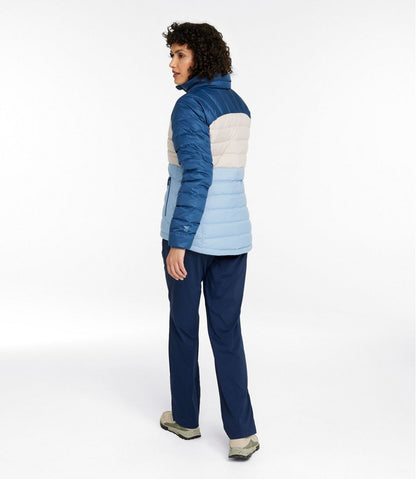 Women's Bean's Down Jacket, Colorblock
