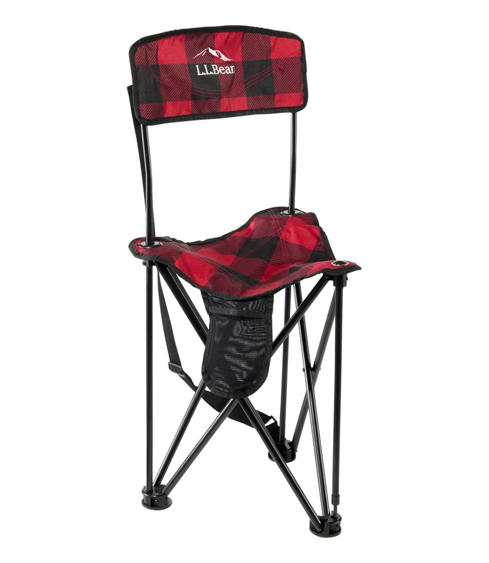 Plaid L.L.Bean Access Camp Chair Tripod