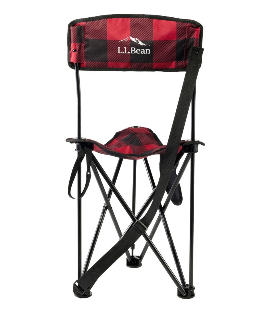 Plaid L.L.Bean Access Camp Chair Tripod